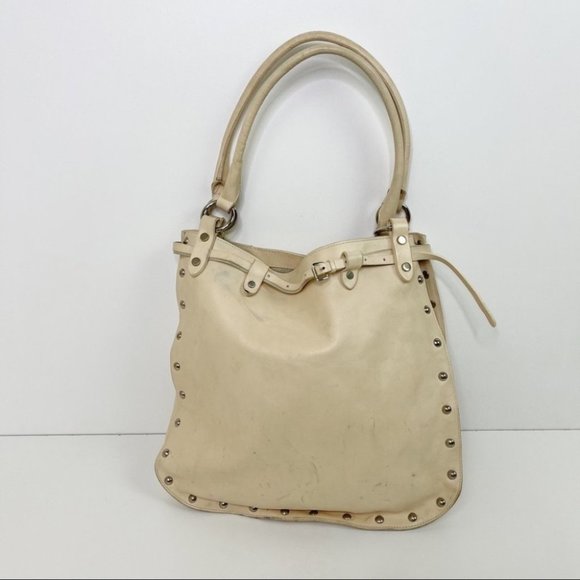 Maurizio Taiuti Handbags - Maurizio Taiuti Women's Soft Italian Leather Studded Shoulder Bag